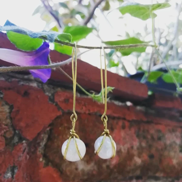 Aretes perla natural mod. 2
