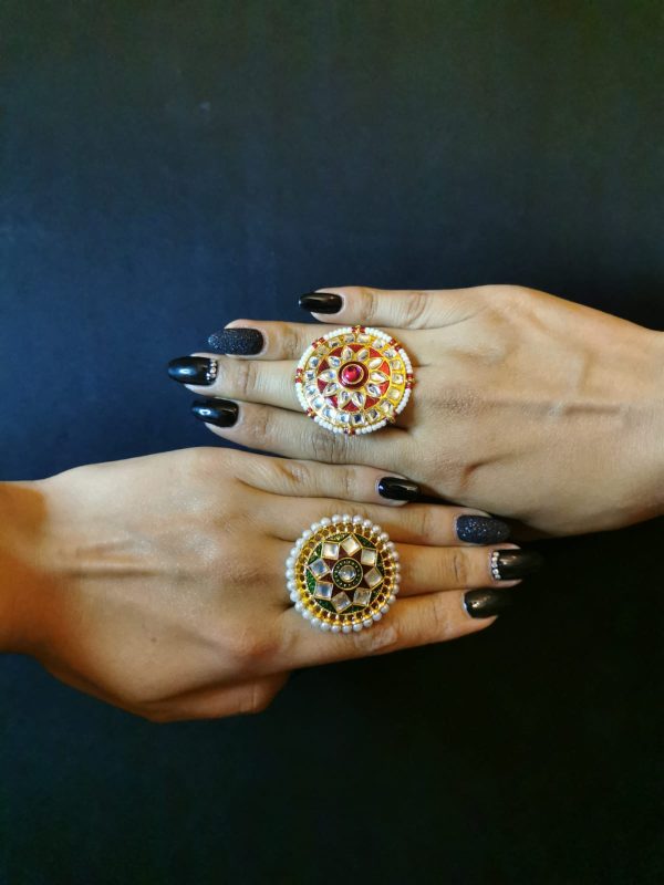 Anillos ajustables (flor)