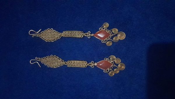 Aretes malla inglesa