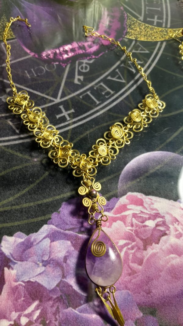 Collar artesanal amatista