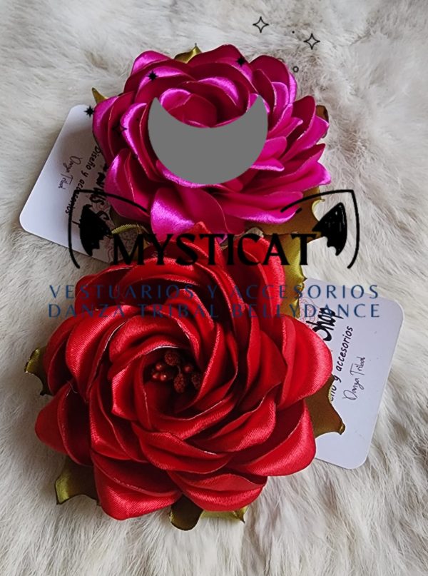Flores de listón modelo 4